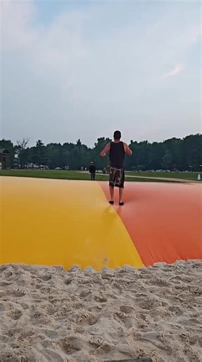 Man Attempts Front Flip but Crashes Face-First