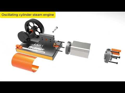 Mechanical Principle - Oscillating Cylinder Steam Engine