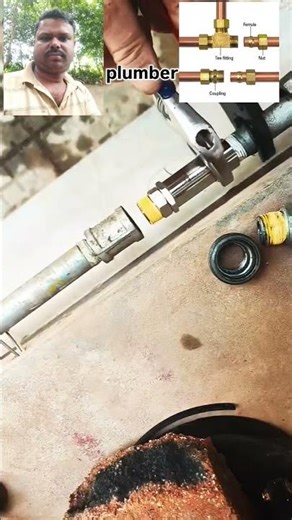 Installation pipe line conector#plumbing