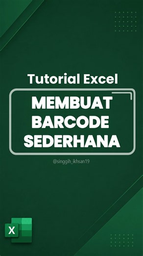 Cara Membuat Barcode di Microsoft Excel dengan Mudah