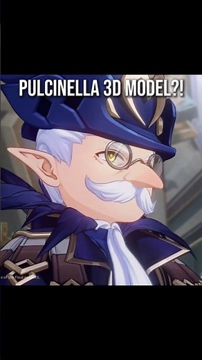 Pulcinella 3D Model?! #genshinimpact #genshin #snezhnaya