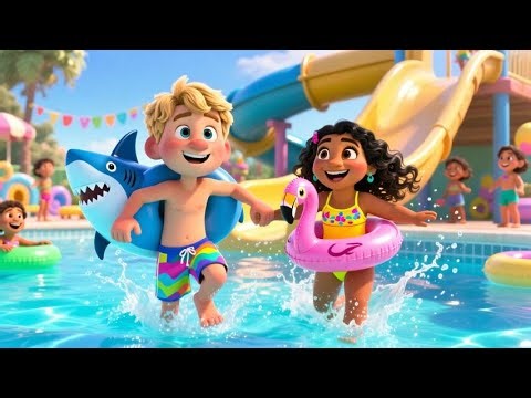 Water Slides Song | Fun Summer Splash Rhyme for Kids | Nursery Rhymes & Songs for Children