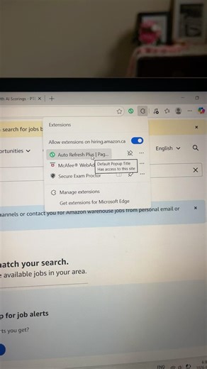 How to add extention for amazon shift