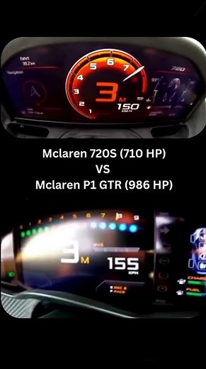 Mclaren 720 S vs Mclaren P1 GTR #automobile #germancars #mclaren #germany #topspeed #supercar #cars