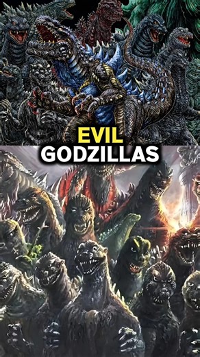 5 Evil Godzilla Versions That Terrified the World ‼️😳 #godzilla