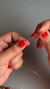 DIY Elegant Red & Gold Beaded Bracelet | Easy Beginner Tutorial