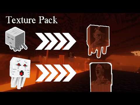Adolf Hitler in Minecraft (Ghast Texture Pack)