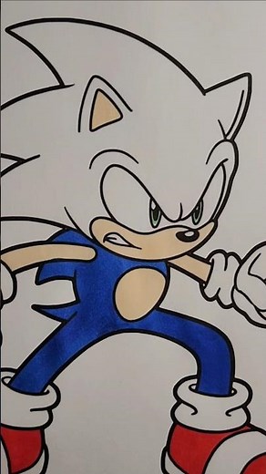 SONIC the HEDGEHOG Coloring Page #sonic #sonicthehedgehog #coloring #kidsvideo #coloringpage