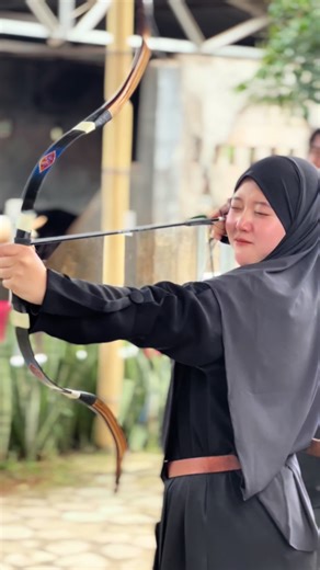 #masyaallahtabarakkallah first time belajar archery 🏹