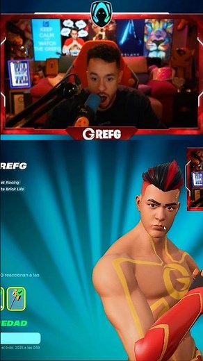 Grefg shows off his new skin… and IT'S NOT HIM 😂 #thegrefg #skin #face #epic #humor #foryou