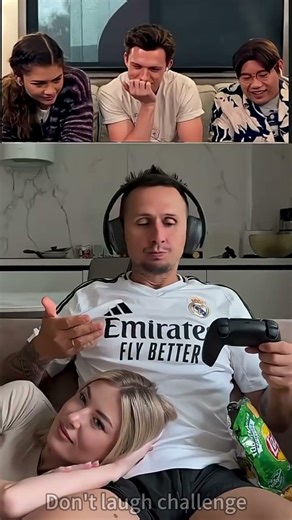 Try Not To Laugh Challenge Tom Holland React #tomholland #trytonotlaugh #funny