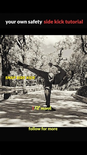 side kick for self defence ll #mma #martialarts #boxing #selfdefense #trending
