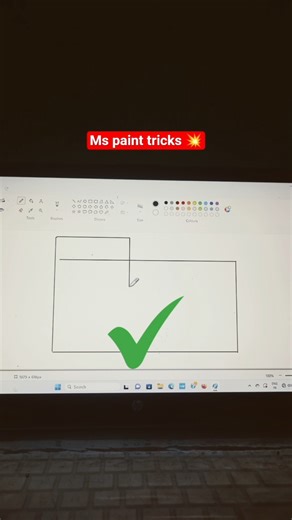 Ms Paint Trick💥 #computer #windows #paint #trick