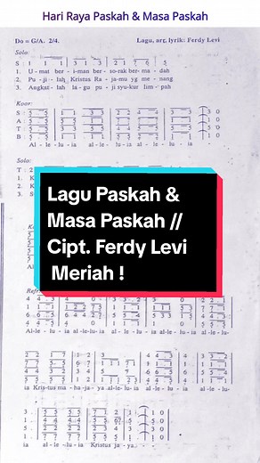 Lagu Paskah Bersorak Alleluia oleh Ferdy Levi