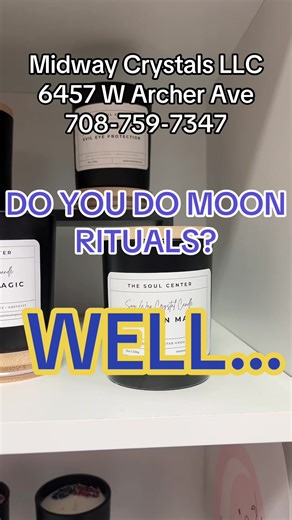 #midwaycrystals #thesoulcenter #crystallovers #moon #candle #moonrituals #chicago #midway