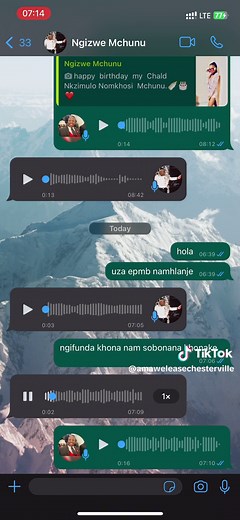 Exploring a Conversation in a Messaging App