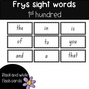 Fry's sight words first hundred