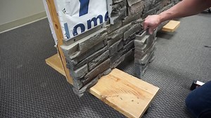 12" Right and Left Returns - Stacked Stone | GenStone Installation