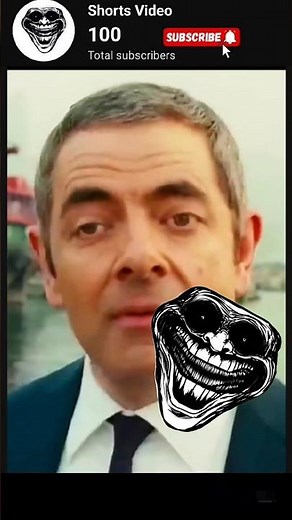 Mr Bean Troll Face 😈😅#trollface #mrbean #shorts