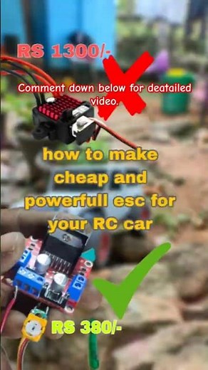 How to make cheap esc for rc car without programing. using L298N driver, #l298n #hobbywing #rccar