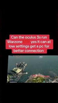 Call of duty Warzone) oculus 3s runs good