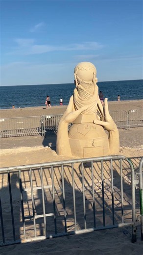 ⏳¡increíble Escultura de Arena del mundial 2026⚽️🏆