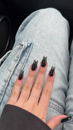 Easy Nail Art Tutorial for Kitty Lovers - #fyp #kitty #caseoh #nailart