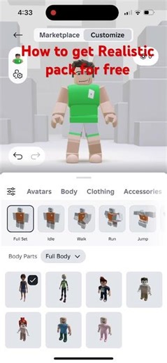 On this how to get realistic pack for free #roblox