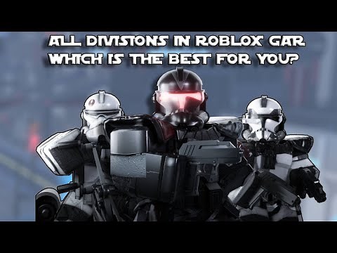 Explaining and Showcasing every Division | Roblox GAR Coruscant
