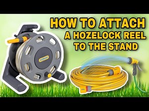 How to attach a hozelock pipe to the reel stand