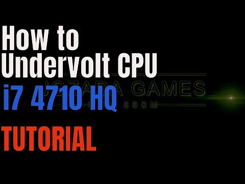 How to UNDERVOLT your Laptop CPU | i7-4710HQ | Tutorial