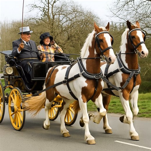 🐴✨ A lovely day for a carriage ride through the countryside! The horses were magnificent, the scenery was peaceful, and the whole experience felt like stepping back in time. 💛🌳 #CarriageRide #CountrysideCharm #HorseLovers #TimelessMoments | The Equestrian Network