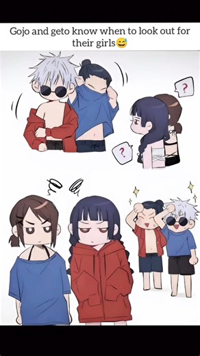 Gojo and geto know when to look for their girls. #anime #animeedit #jujutsukaisen