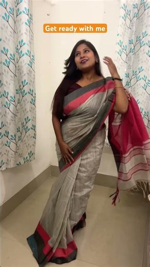 Get Ready 🫣 #shorts #saree #getready #ytshorts