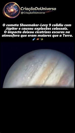 O dia em que um cometa gigante colidiu e marcou a superfície de Júpiter! ☄️😳🪐