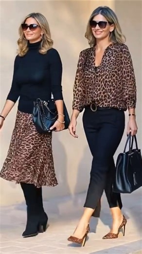 Moda 40+ con Animal Print #fashion #outfit #look #moda #style #shorts #fy #fyp #stylish #styling