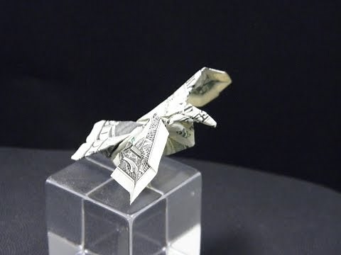 Origami dollar bill eagle Instruction tutorial: by Ken Hmoob