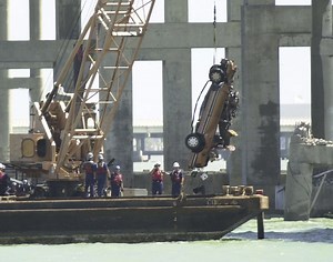 Driving along and the roadway vanishes. What’s it like to survive a bridge collapse?