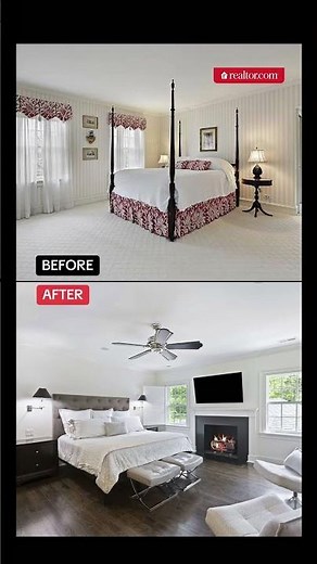 The Home Alone house before and after it's renovation!