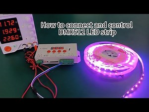 How to wire and control DMX LED strip