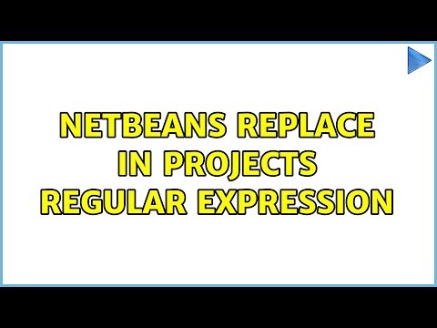Netbeans replace in projects regular expression (2 Solutions!!)