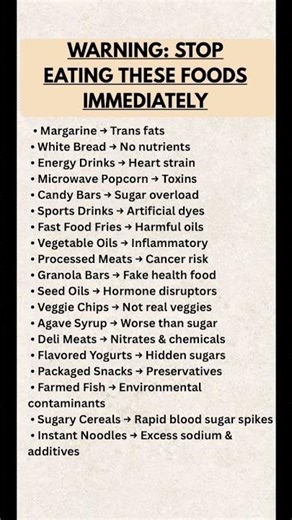 🚨 Warning: Stop Eating These 19 Foods Immediately — They Are Slowly Poisoning Your Body