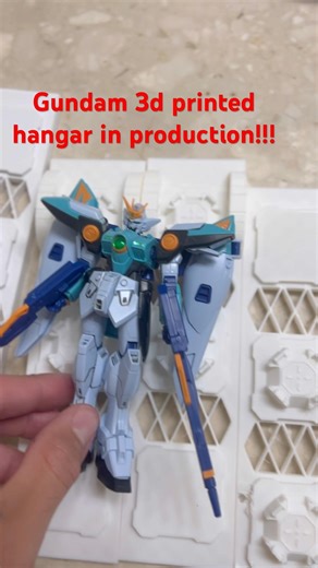 3D Printing a Weapon Hanger for My Gundams 👀 #Gundam #3DPrinting #Shorts #actionfigure #stopmotion