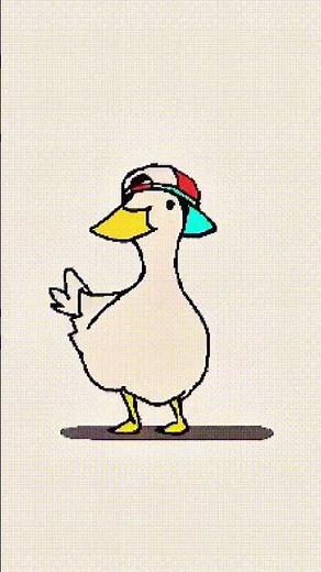 Magic Walking Duck 🦆✨ | Funny Duck GIF Tutorial #shorts