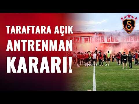 Galatasaray'dan Taraftara Açık Antrenman Kararı! Gelişmeyi Canlı Yayında Duyurdu!