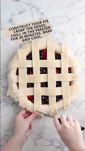 Homemade Strawberry Blueberry Pie