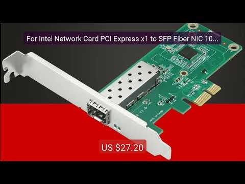 For Intel Network Card PCI Express x1 to SFP Fiber NIC 1000Mbps Gig... — Top Rated 2026 | Buy Now!
