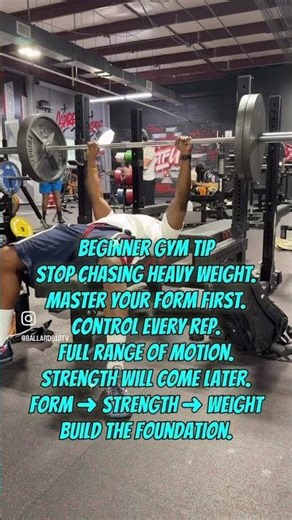 Focus on controlling the weight, using proper form, and building a strong foundation first.