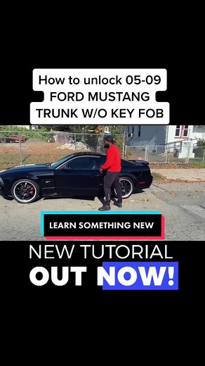 Ford Mustang Trunk Release Tutorial