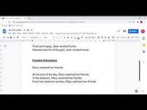 Varying Sentence Openers - English